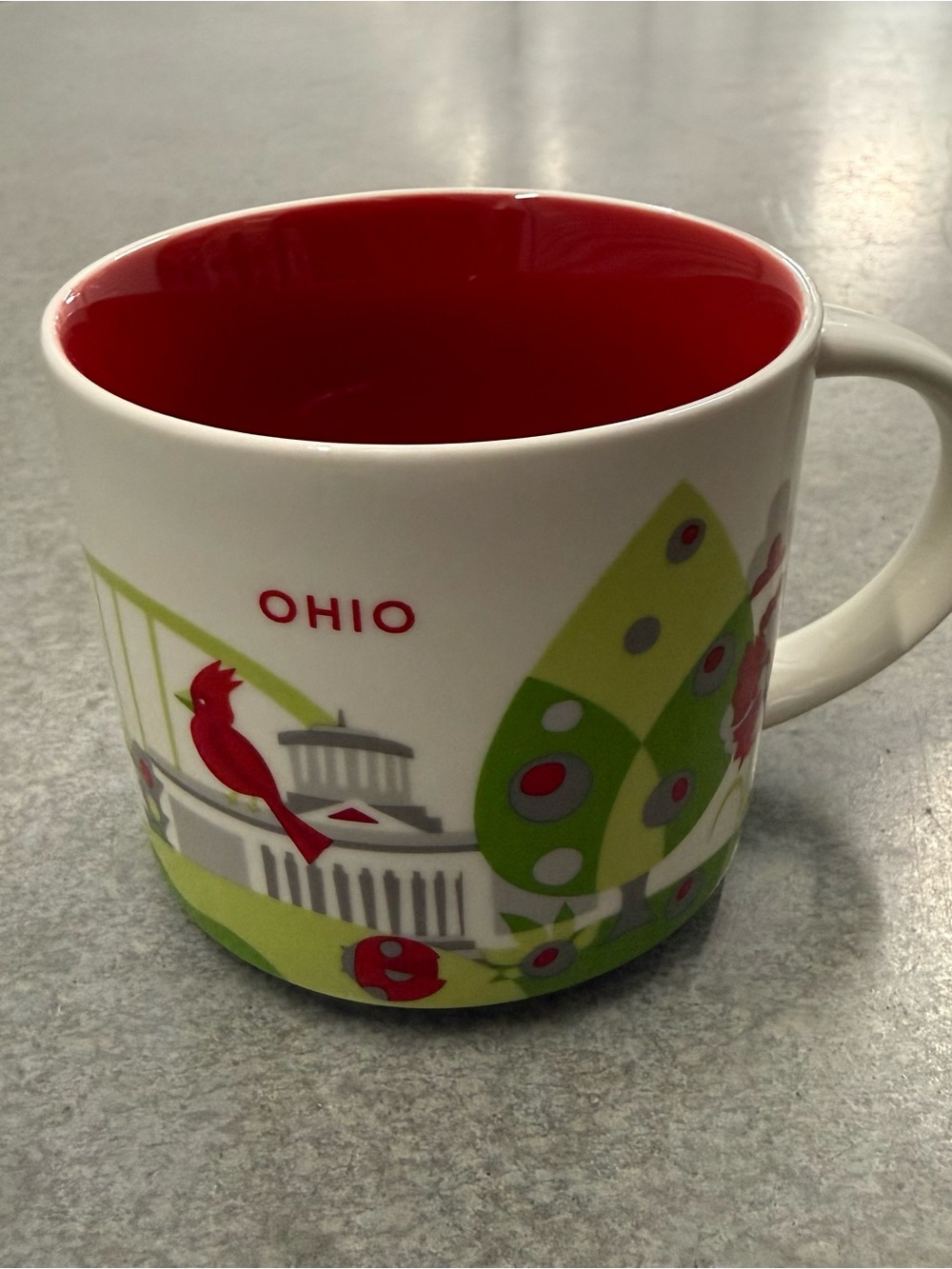 Starbucks Ohio 2017 You Are Here Collection Coffee Mug Cup 14oz